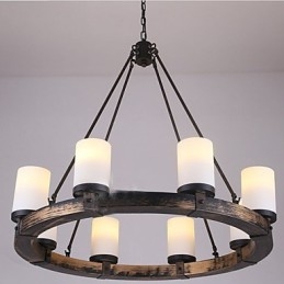 Lustre de madeira antigo vintage