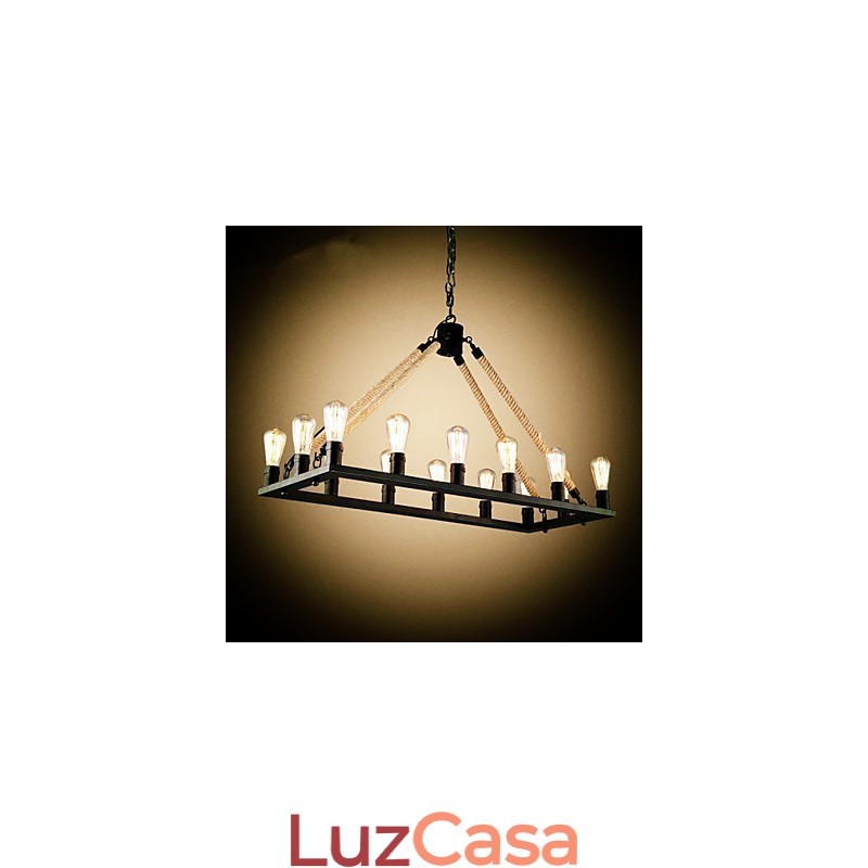 Designers do país pintando luminária pendente de metal