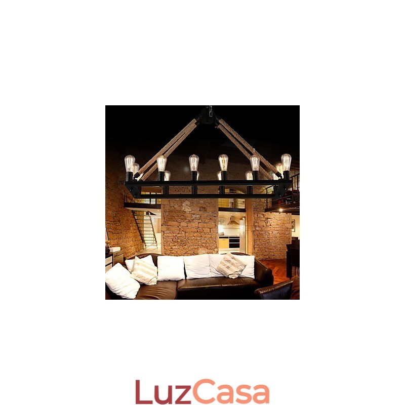 Designers do país pintando luminária pendente de metal