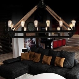 Designers do país pintando luminária pendente de metal