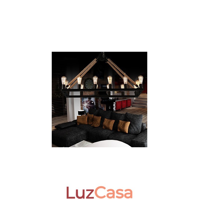 Designers do país pintando luminária pendente de metal