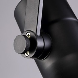 Luminária pendente de ferro retrô preta e cúpula de vidro