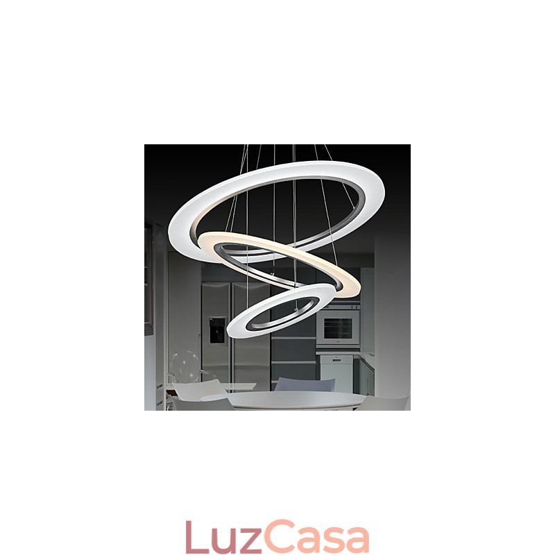 Lustre de acrílico com pingente de luz, iluminação de teto com forma faça você mesmo