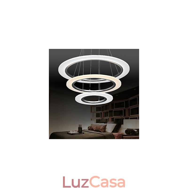 Lustre de acrílico com pingente de luz, iluminação de teto com forma faça você mesmo