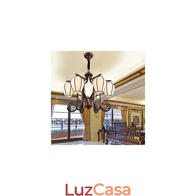 Lustre de metal galvanizado estilo vintage rústico Lodge Mini