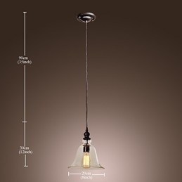 Tradicional clássico vintage tigela mini estilo galvanizado pingente luz