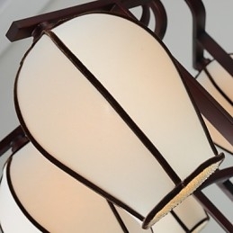 Lustre de metal galvanizado estilo vintage rústico Lodge Mini