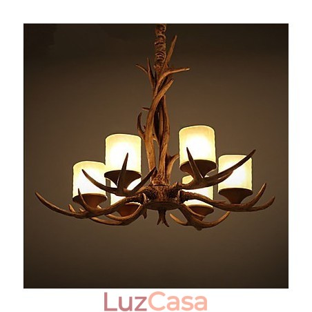 Lustre Pendente Luz Vintage Resina Lustre Pendente Luz Vintage Resina