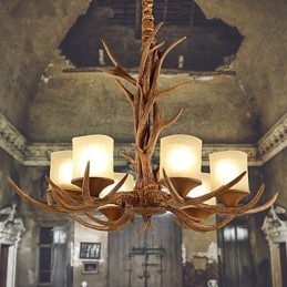 Lustre Pendente Luz Vintage Resina