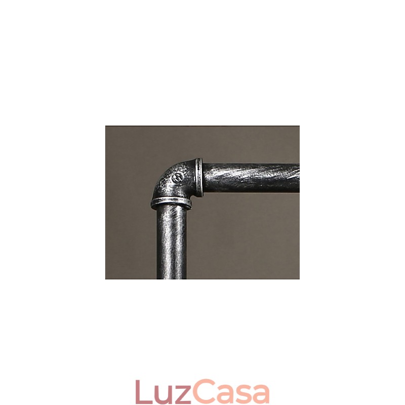 Candelabro de tubo de ferro industrial Wind gear lâmpada suspensa