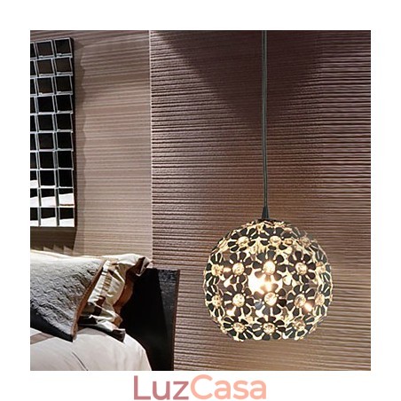 Luminária pendente moderna contemporânea em cristal globo estilo mini galvanizada Luminária pendente moderna contemporânea em cristal globo estilo mini galvanizada