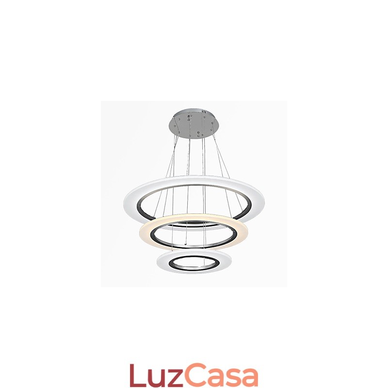 3 anéis DIY forma acrílico pingente luz teto lâmpadas lustre luminárias com