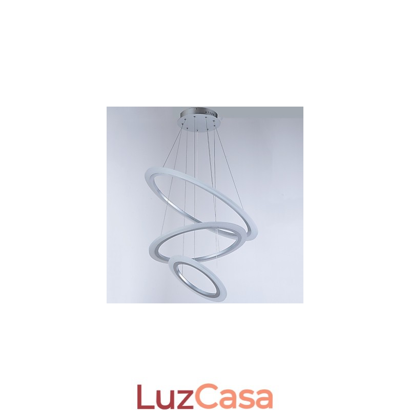 3 Anel DIY Forma Acrílico Pingente Luz Teto Lâmpadas Lustre Iluminação