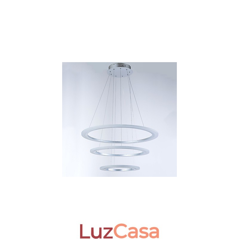3 Anel DIY Forma Acrílico Pingente Luz Teto Lâmpadas Lustre Iluminação
