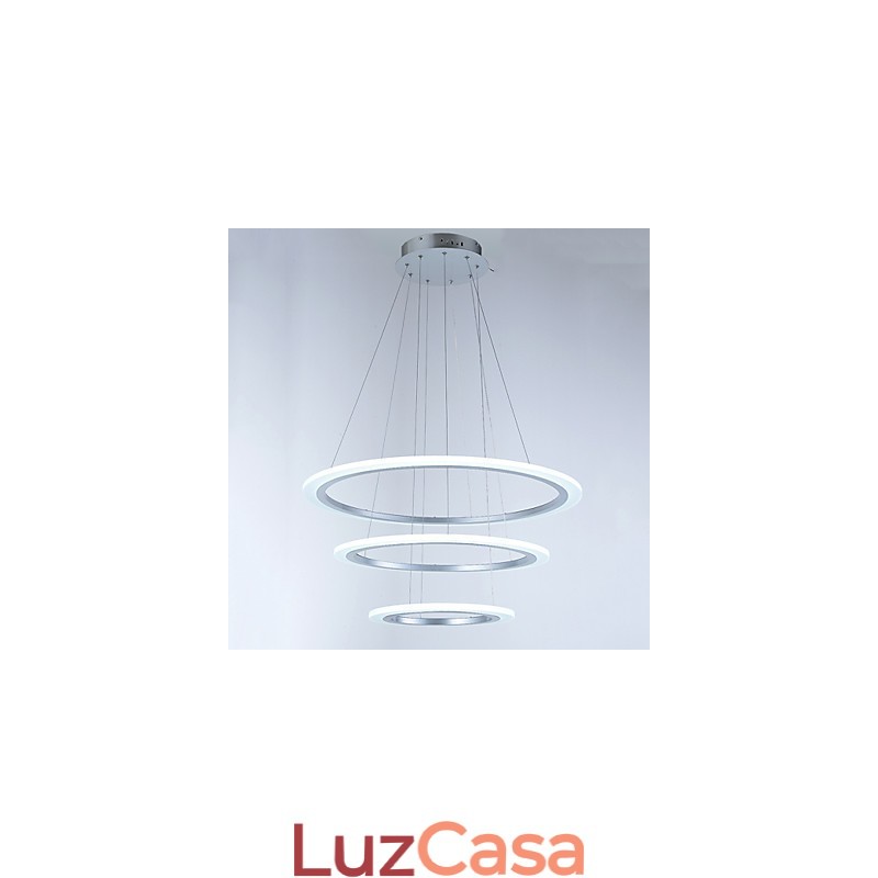 3 Anel DIY Forma Acrílico Pingente Luz Teto Lâmpadas Lustre Iluminação