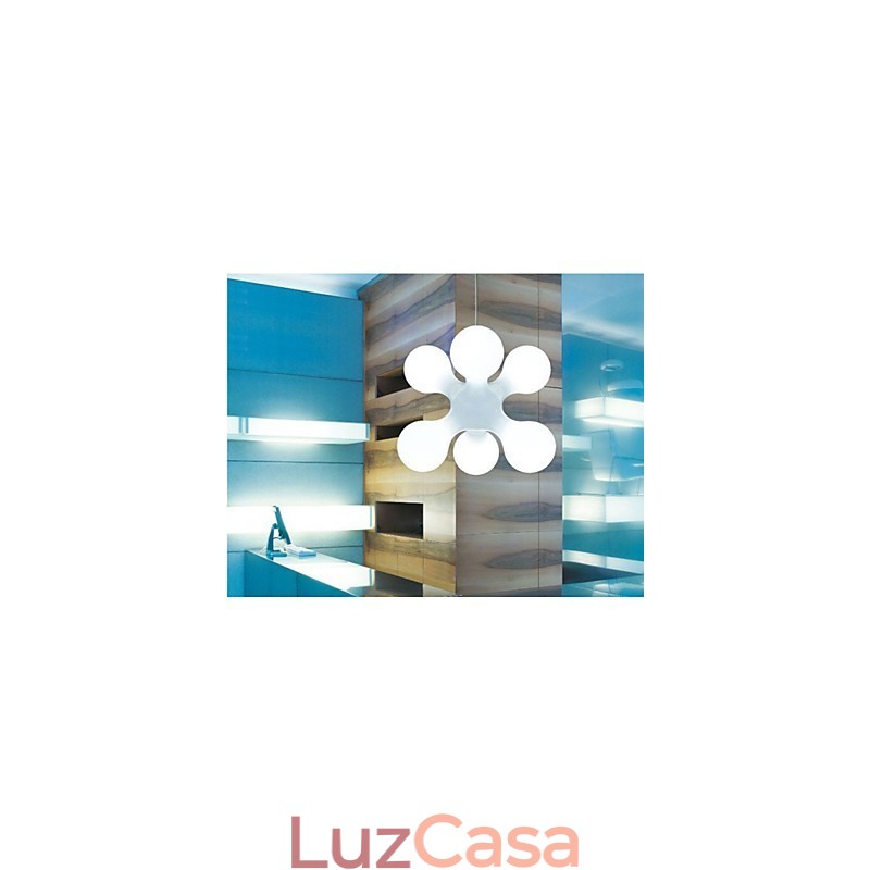 Luminária pendente de vidro simples
