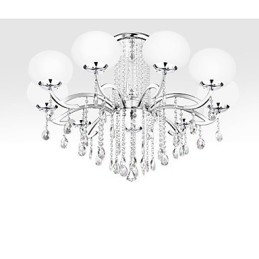 Lustre de Cristal Luxo Moderno Living 9 Luzes