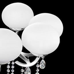 Lustre de Cristal Luxo Moderno Living 9 Luzes