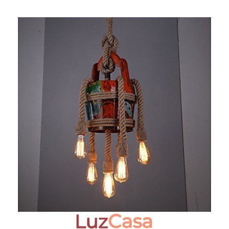 Lustre American Country Hemp Pavilion Lustre Padrão Retro De Produtos Patenteados Lustre American Country Hemp Pavilion Lustre Padrão Retro De Produtos Patenteados