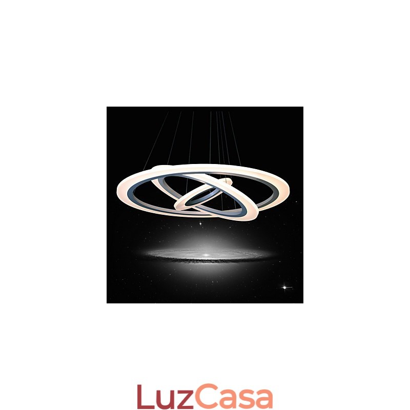 Luminária pendente acrílica moderna contemporânea de 75 watts