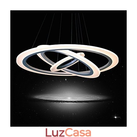 Luminária pendente acrílica moderna contemporânea de 75 watts Luminária pendente acrílica moderna contemporânea de 75 watts