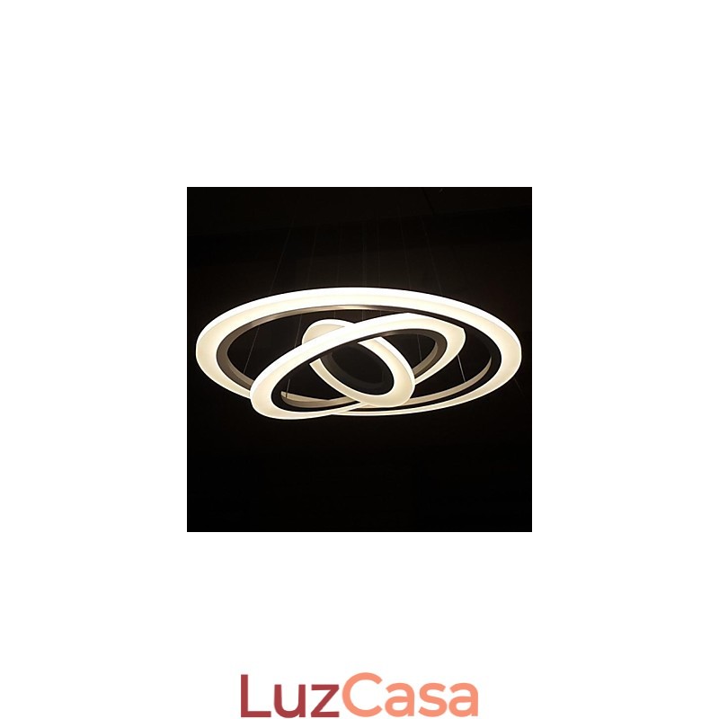Luminária pendente acrílica moderna contemporânea de 75 watts