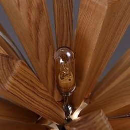 Luzes Pendentes Country Madeira Bambu