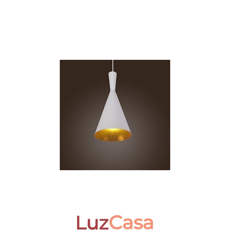 Luminária pendente de metal com pintura retrô country contemporânea moderna