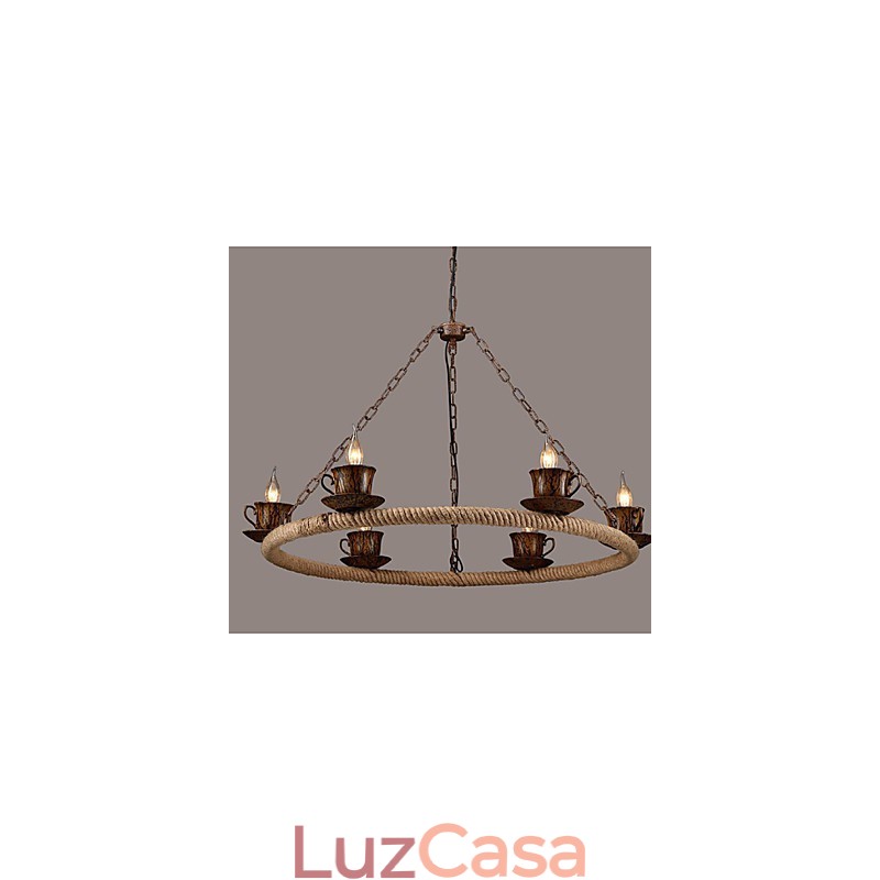 Lustre de corda de vento da indústria cerâmica Lustre RetroLron Simples