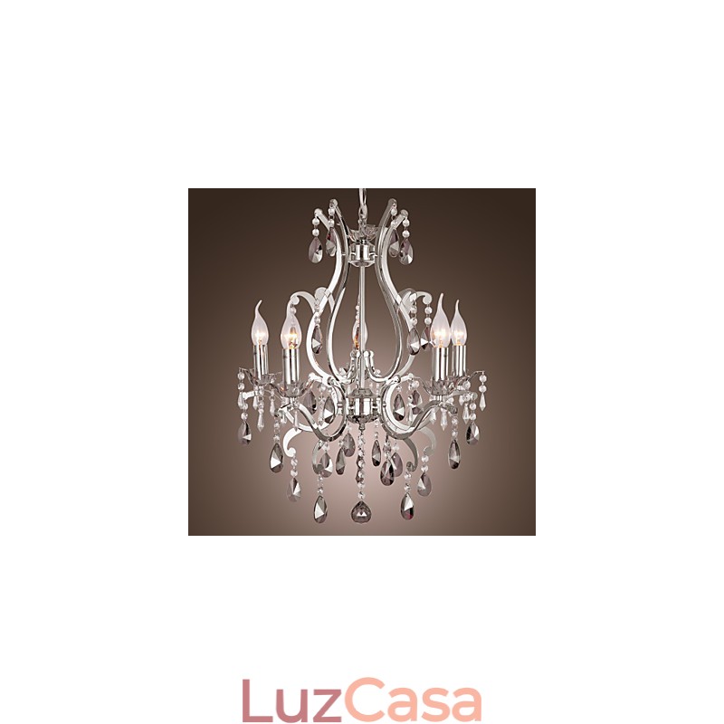 Lustre cromado clássico tradicional