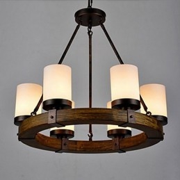 Lustre de madeira antigo vintage