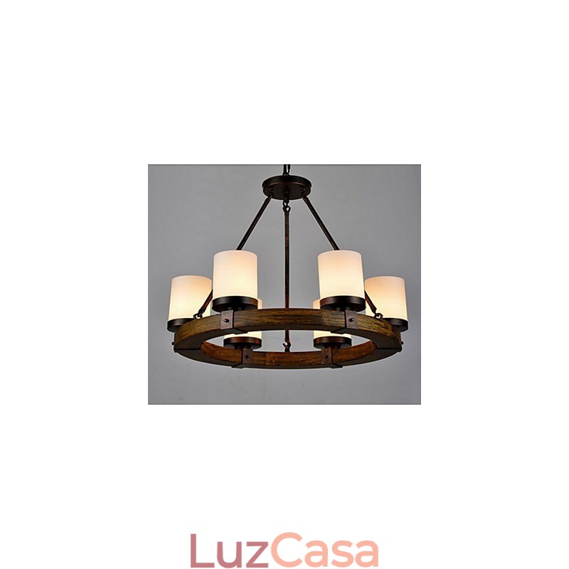 Lustre de madeira antigo vintage