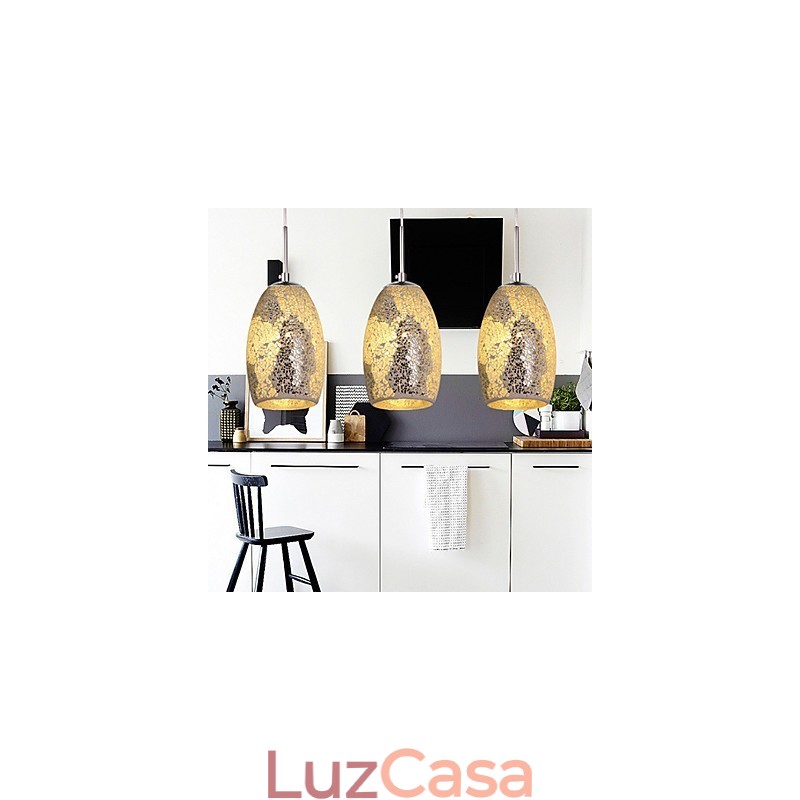 Luminária pendente de metal com pintura vintage clássica tradicional