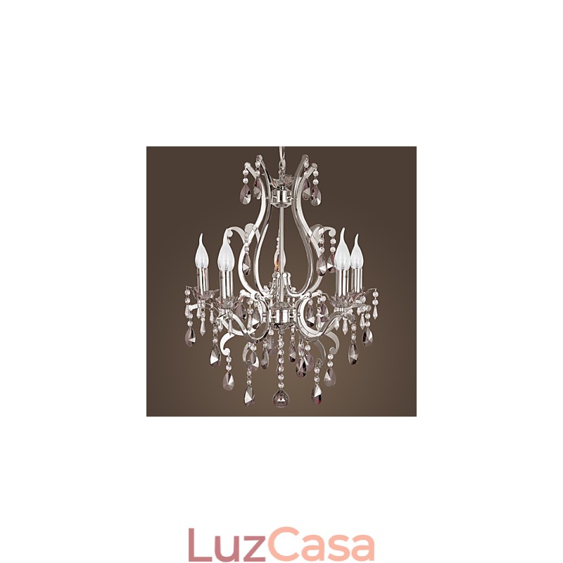 Lustre cromado clássico tradicional
