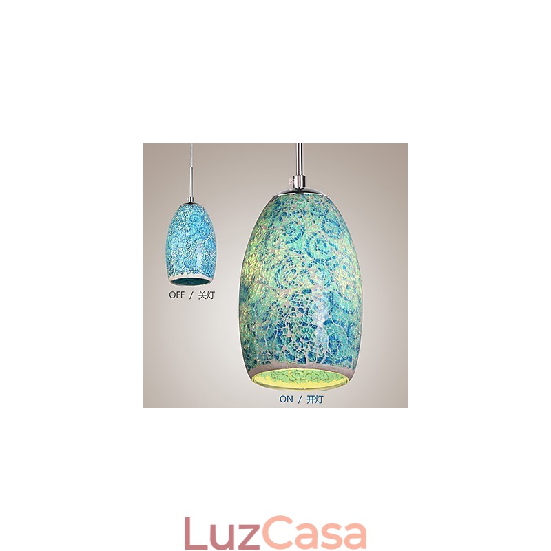 Luminária pendente de metal com pintura vintage clássica tradicional