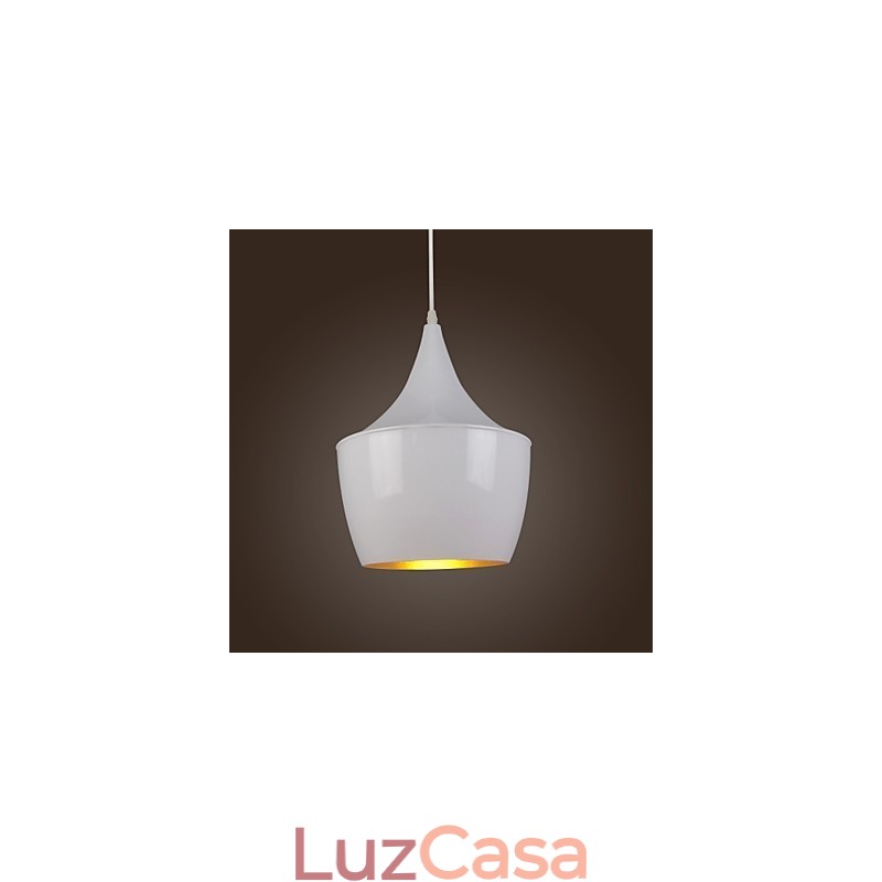 Luminária pendente de metal com pintura retrô country contemporânea moderna