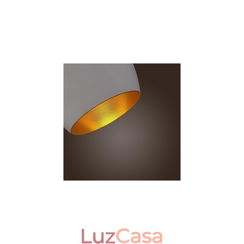 Luminária pendente de metal com pintura retrô country contemporânea moderna