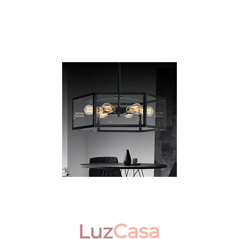Luminárias pendentes estilo mini retrô garagem metal