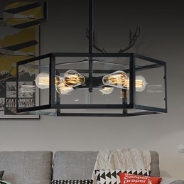 Luminárias pendentes estilo mini retrô garagem metal
