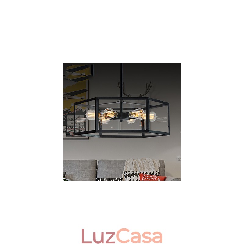 Luminárias pendentes estilo mini retrô garagem metal