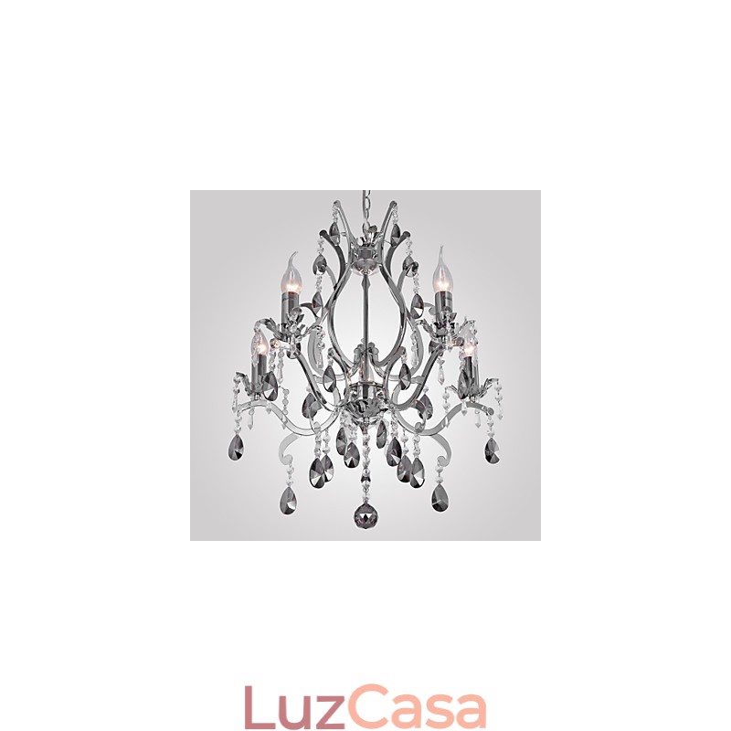 Lustre cromado clássico tradicional