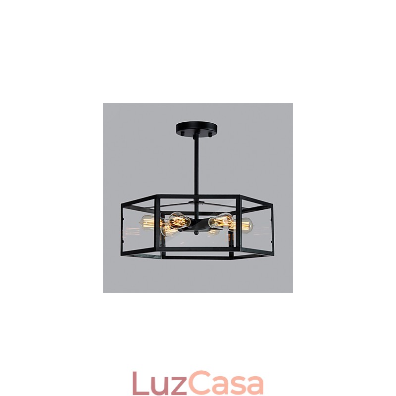 Luminárias pendentes estilo mini retrô garagem metal