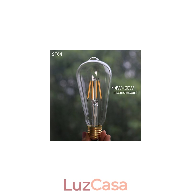 Luminárias pendentes Vintage 3 luzes ST64 Lâmpadas incluídas Sistema Up and Down