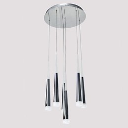 Luminárias pendentes modernas contemporâneas de metal