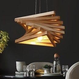 1Pendente de luz tradicional clássico estilo country mini com pintura em madeira e bambu