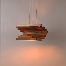1Pendente de luz tradicional clássico estilo country mini com pintura em madeira e bambu