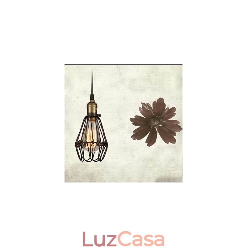Luminárias pendentes estilo country americano vintage restaurando métodos antigos ferro forjado pequena gaiola droplight
