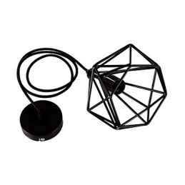 Estilo Mini Retro Pintura Metal Pendente Luz Garagem
