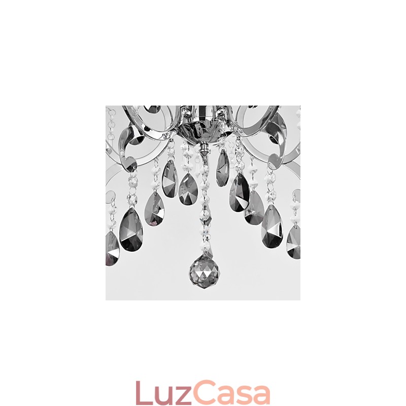 Lustre cromado clássico tradicional