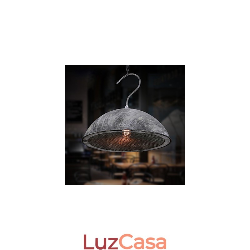 Abajur Preto Lustre de Ferro Forjado Armazém Industrial Café Tampa Abajur Lustre